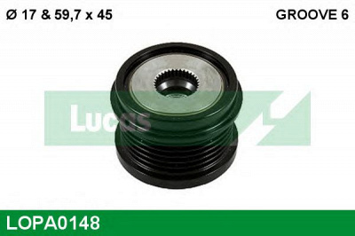 LUCAS ENGINE DRIVE lopa0148 -  Механизм свободного хода генератора